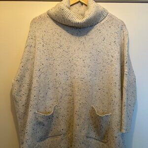 LOFT Speckle Cowl Neck Sweater